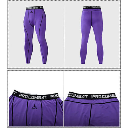 Men Bodybuilding longs Pants Fitness Compression Leggings Train Workout Outfit Male Muscle Alive Elastic Skinny Tights