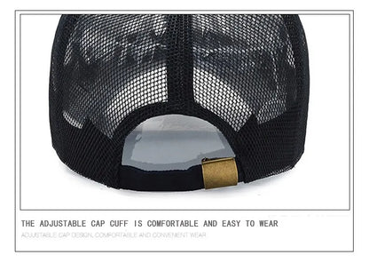Summer Men Hat Openwork Brim Breathable Mesh Cap Outdoor Sports Sunscreen Baseball Women Sunhat