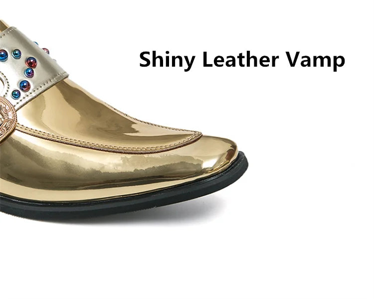 Pink Mens Patent Leather Shoes Designer High Quality Pointed Chelsea Formal Shoes Man Dress Wedding Party Shoes Men