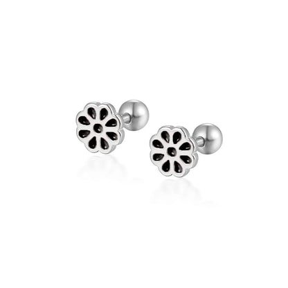 925 Sterling Silver Fashion Love Butterfly Romantic Star Crown Screw Stud Earrings for Women Ear Bone Piercing Jewelry