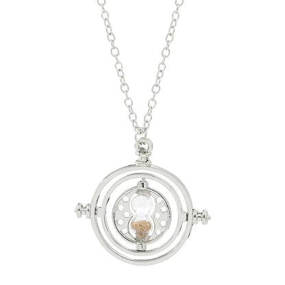 New Harried Time Necklace Timer Hourglass 360 Rotatable Potters Cosplay Props Astronomical Time Converter Magic School Fans Gift