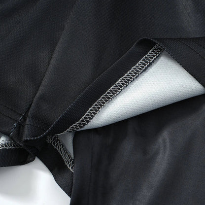 Men's Running Tracksuit Anime Print Training Fitness Sportswear Set Compression Leggings Sport Gym Performance Shorts Rash Guard
