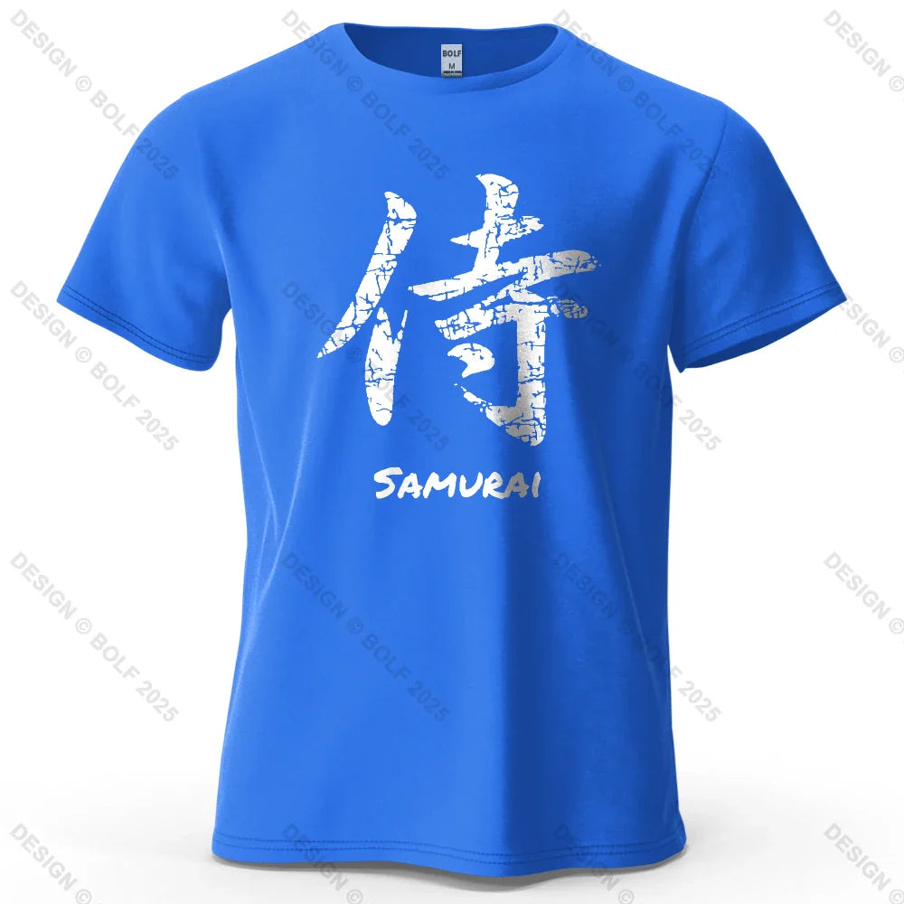 Character Printed Men's T-Shirt 100% Cotton Oversized Classic Asian Aesthetics Graphic Tees for Women Tees Streetwear