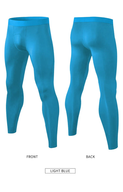 Men's Running Leggings Quick Dry Gym Fitness Sports Pants Workout Training Jogging Sports Trousers Compression Sport Pants