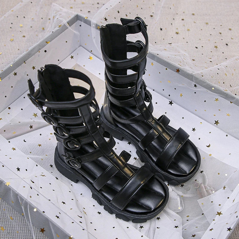 Girls' Shoes Princess Shoes 2026 Summer New Roman Shoes Children's Soft soled Student Performance Single Shoes Versatile Sandals