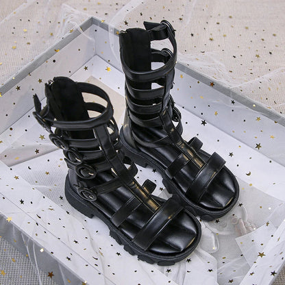 Girls' Shoes Princess Shoes 2026 Summer New Roman Shoes Children's Soft soled Student Performance Single Shoes Versatile Sandals