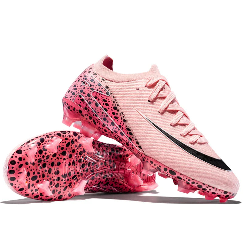 Soccer Cleats for Men Women AG/TF Breathable Cushioned Insole Anti-Slip Outdoor Sports Artificial Grass Football Boots