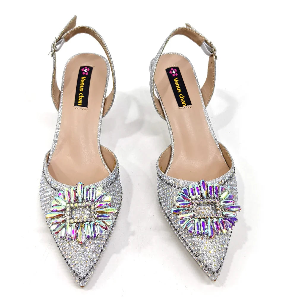 Elegantly Sky Blue Women's Shoe and Bag Set for Parties and Weddings - Luxurious Heeled Pumps and Handbag for Nigeria