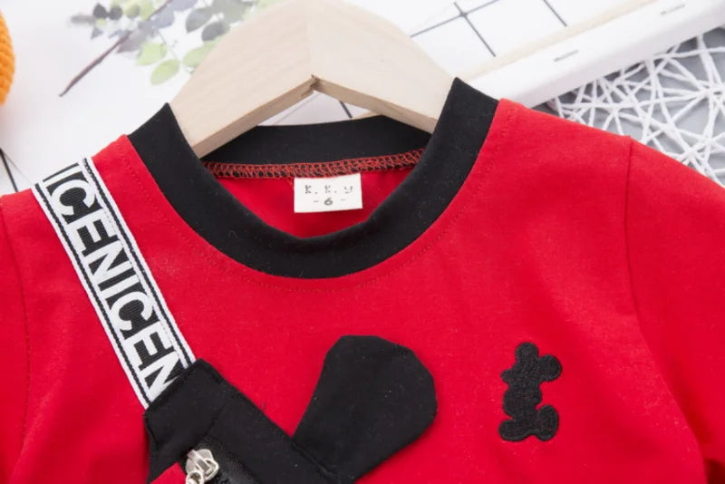 2026 Summer Baby Boys Girls Short Sleeve T-shirt+Shorts Sets Clothes Kids Cute Cartoon Clothing Outfits Children Sports Suits