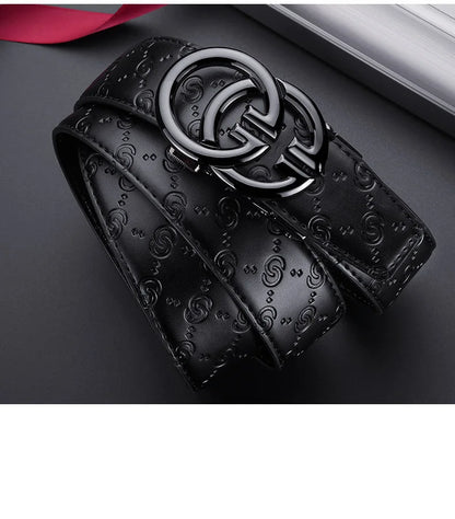 Luxury Belt High Quality Genuine Leather Belt, Automatic Buckle Belt Men's Business Belt Casual Fashion Designer Belt for Men