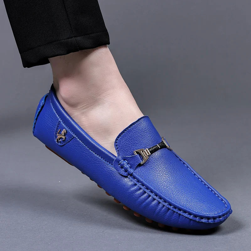 Handmade Leather Casual Men Shoes Design Loafers Man Comfortable Slip on Men Loafers Hot Sale Moccasins Driving Shoes