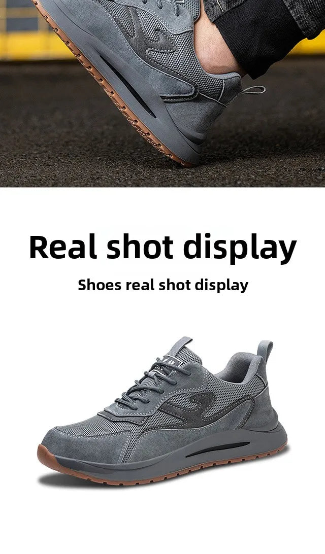 Men's Safety Shoes Anti Smashing Piercing Lightweight Construction Site WorkShoes Electrician's Insulated Footwear