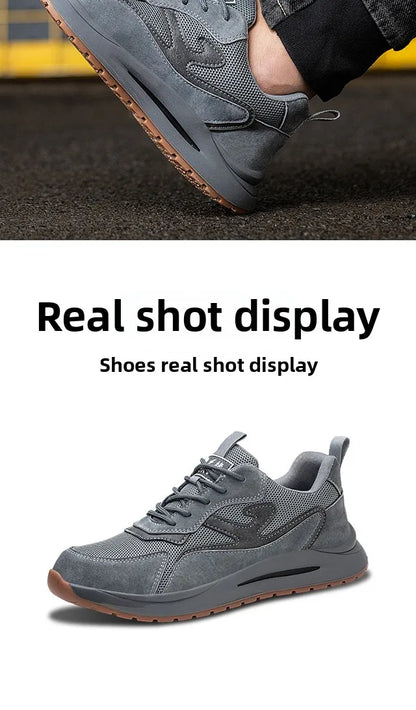 Men's Safety Shoes Anti Smashing Piercing Lightweight Construction Site WorkShoes Electrician's Insulated Footwear