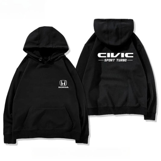 Men Civic Modification Culture JDM Auto Repair Hooded Sweater Jacket Men's and Women's Fashion Casual