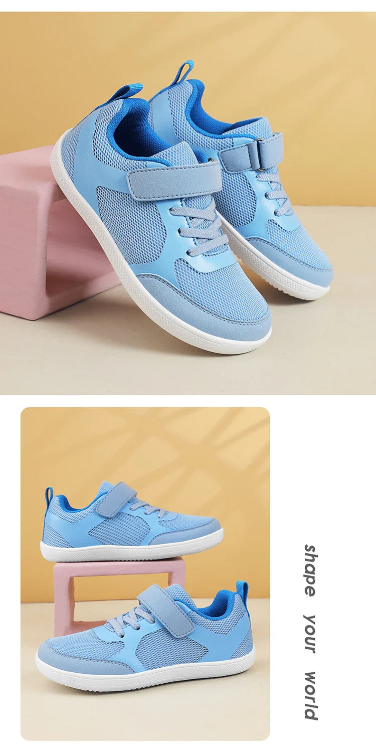 New Boys Girls Sneakers Kids Wide Barefoot Shoes Naturally Splay Shoes Minimalist Barefoot Shoes Toddler Little Big Kid Casual