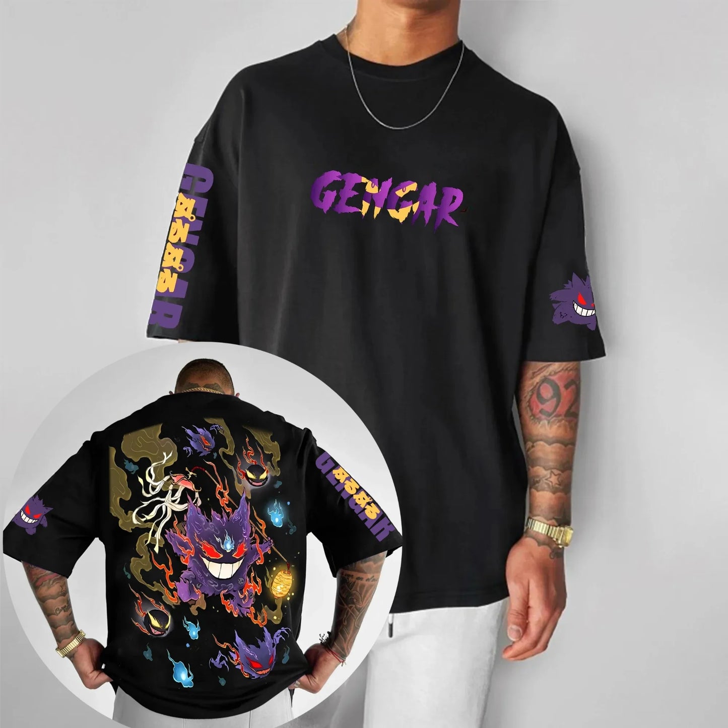 Anime Printed T-shirt Cotton Men and Women Summer New Item Plus Size T-shirt Street Harajuku Loose Casual Short Sleeved