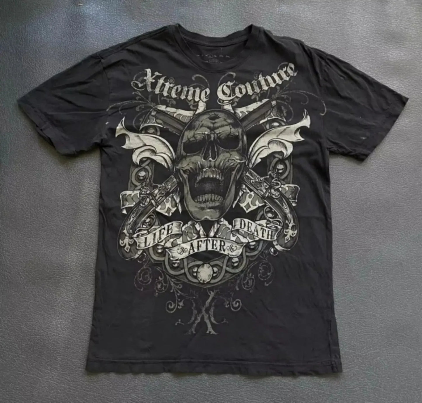 men's summer skull angel wing print comfortable and breathable round neck T-shirt outdoor street versatile top