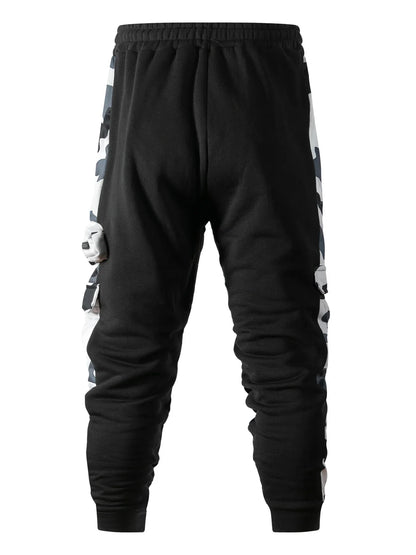 Men's Tracksuit Hoodie Sets Camouflage Hand  Hooded Leisure Suit Man Sweatshirt Pants Tactical Sweat Sports Suit
