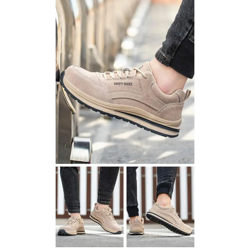 safety autumn shoes breathable work shoes anti stab work sneakers with steel toe indestructible shoes anti smashing safety shoes