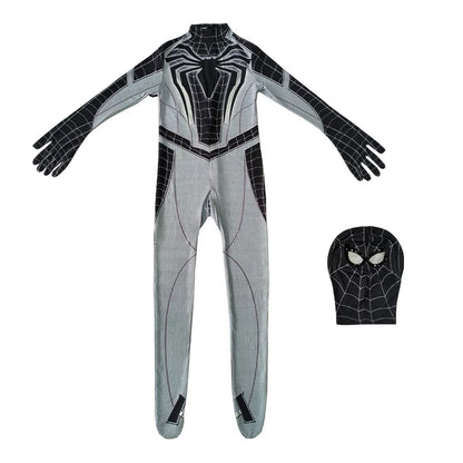 Kids Spider Boy Cosplay Costume Superhero Morales Cosplay Jumpsuit Miles Zentai Jumpsuit Halloween Carnival Party Costume Adult