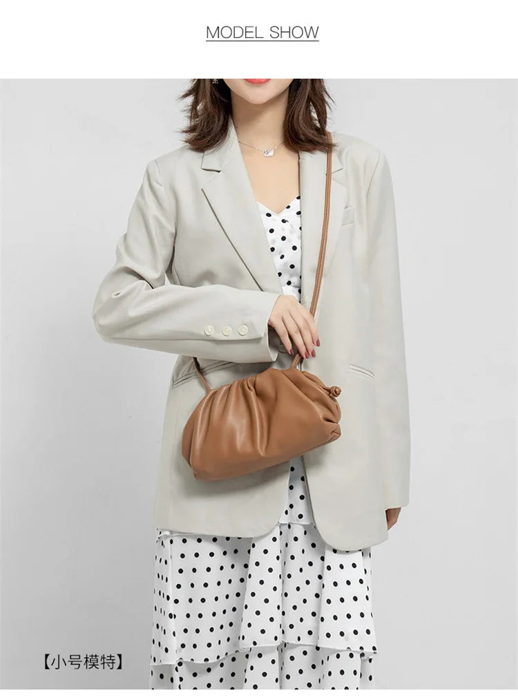 Soft Pu Leather Women Shoulder Bag High Quality Small Cloud Crossbody Bags for Women Fashion Female New Handbags Messenger Bags