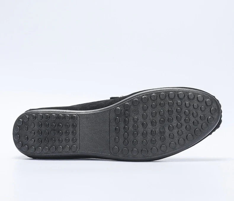 Novos Sapatos Masculinos de Primavera e Outono Estilo Social, Camurça, Sapatilhas Loafer, Couro Fosco Casual para Jovens