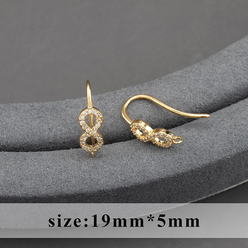 20pcs/lot M800 jewelry accessories,pass REACH,nickel free,18k gold plated,copper,connector,diy earrings,jewelry making