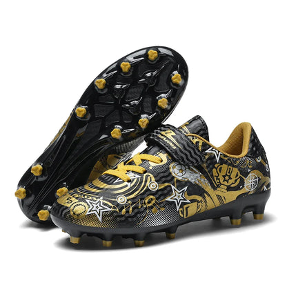 Children's Soccer Shoes Cleats Sneakers FG Sport Non-Slip Kids Football Boots Training Match Boys Youth Professional Shoes New