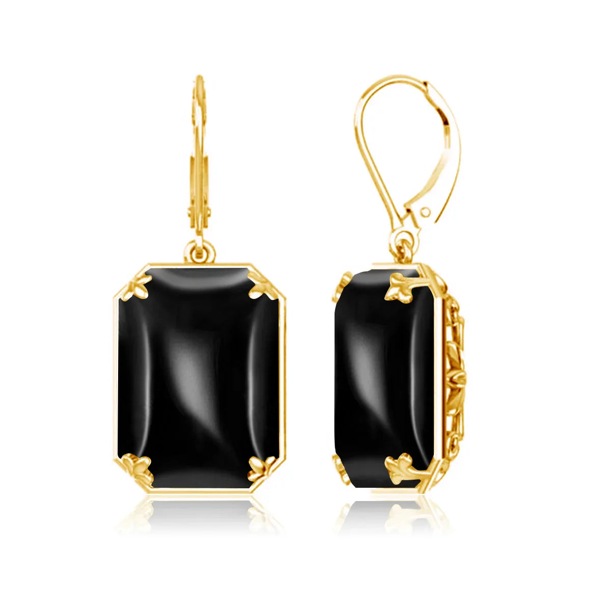 Vintage Ruby Drop Earrings 18K Gold Plated Women Luxury Hanging 925 Sterling Silver Hoop Earrings Engagement Fine Jewelry Gift