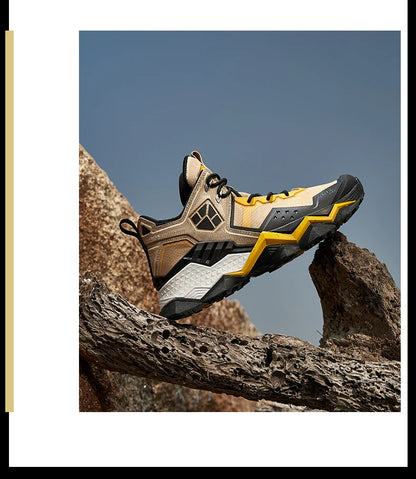 Men  Waterproof Hiking Shoes Breathable Hiking Boots Outdoor Trekking Boots Sports Sneakers Tactical Shoes