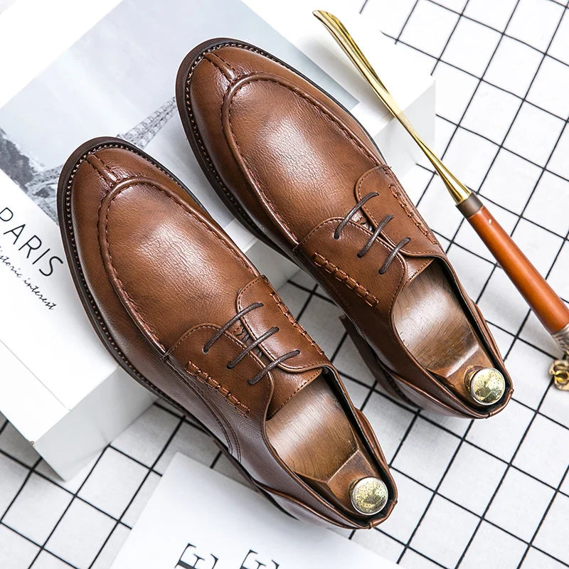 Men’s High-Quality Genuine Leather Formal Shoes – Comfortable Fit EU 40–47