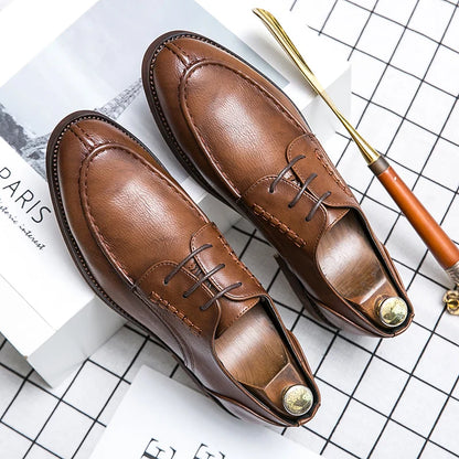 Men’s High-Quality Genuine Leather Formal Shoes – Comfortable Fit EU 40–47