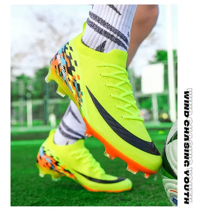New Men Soccer Shoes Sport Grass Cleats Unisex Non-Slip Match Adult Ultralight Outdoor Football Boots Comfortable High-quality