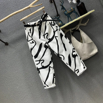 Jeans for women Streetwear Fashion Graffiti Print Jeans