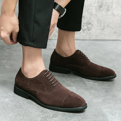 Dress Oxfords Men's Formal Shoes Casual Business Flats Leisure Footwear Party Loafers Retro Men Moccasins Zapatillas Para Hombre