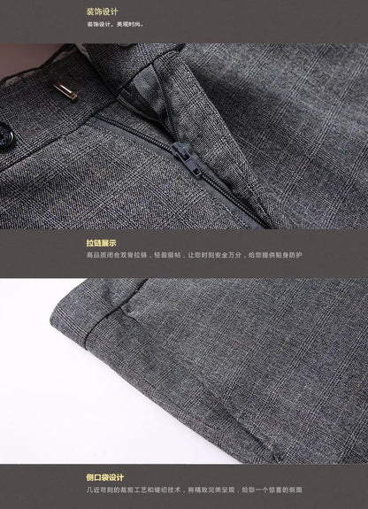 Suit  Men's Fashionable Business Banquet, Trendy Singer, Grid Host, Casual Wedding Banquet Dress, Male Star Performance Suit
