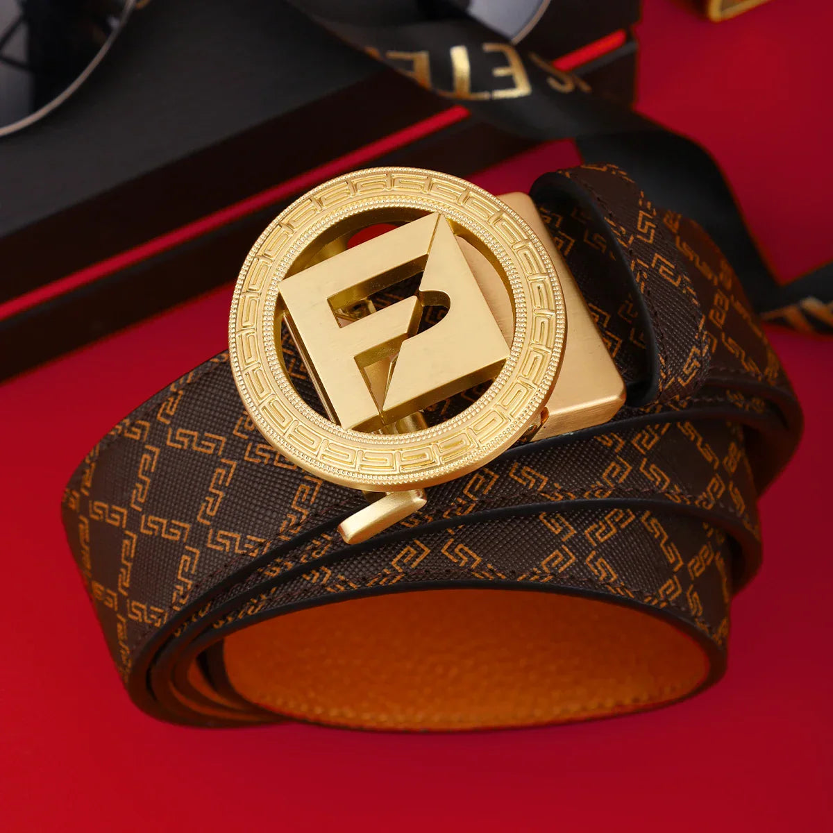 Men's PU Leather Belt with Alloy Buckle, Fashion Casual Business Accessory, Perfect Gift for Boyfriend Husband Father