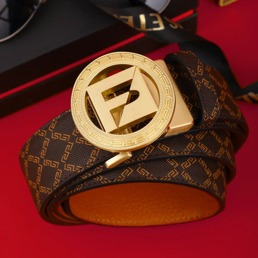 Men's PU Leather Belt with Alloy Buckle, Fashion Casual Business Accessory, Perfect Gift for Boyfriend Husband Father
