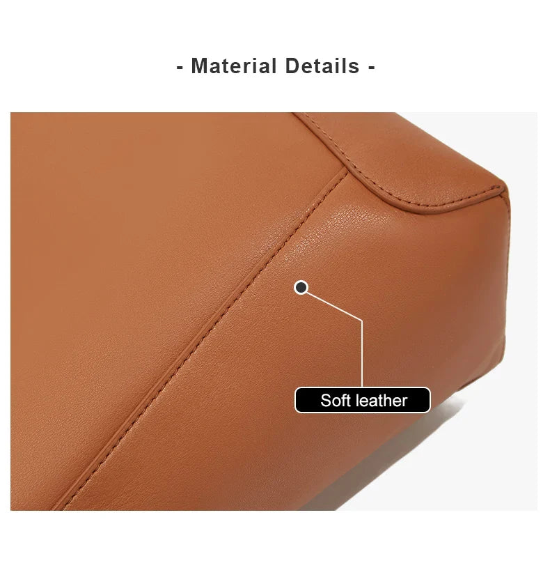 Lady Women Hobo Bucket Bag Split Leather Fashion Shoulder Bags Large Capacity Handbag Wide Adjustable Strap Female Bags