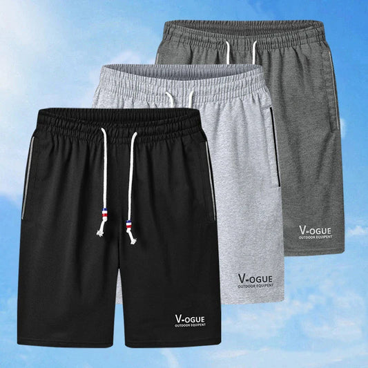 Men's Fashion Solid Color Thin Loose Breathable Shorts Casual Outdoor Sports