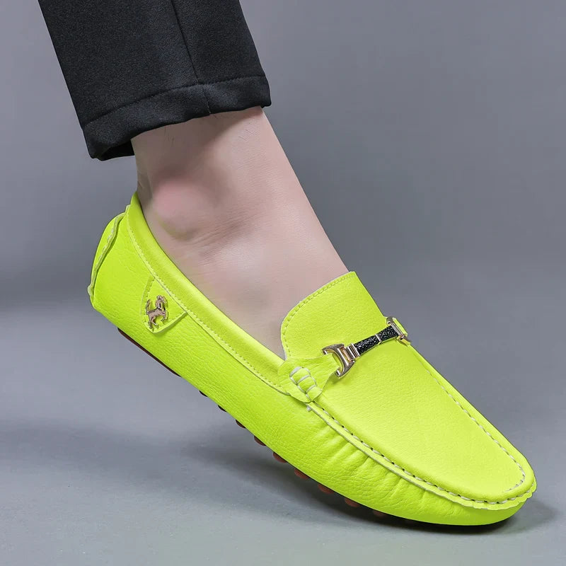 Handmade Leather Casual Men Shoes Design Loafers Man Comfortable Slip on Men Loafers Hot Sale Moccasins Driving Shoes