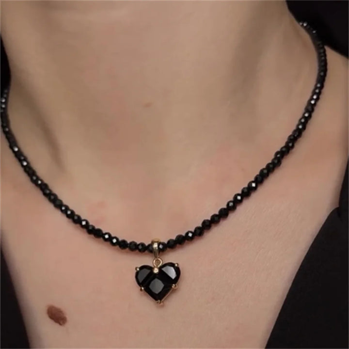 Necklace For Women Female Boho Geometric Baroque Transparent Crystal