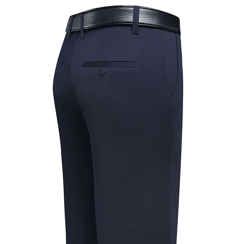 Four Season Men's Business Casual Pants Spring Summer Stretch Trousers Office Suit Pants Men Formal Pants Breathable Comfortable