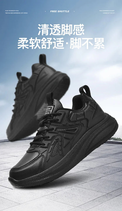 Shoes Four Seasons Breathable Light Non-slip Waterproof Oil-proof Kitchen work shoes Men's Outdoor Casual sports Shoe