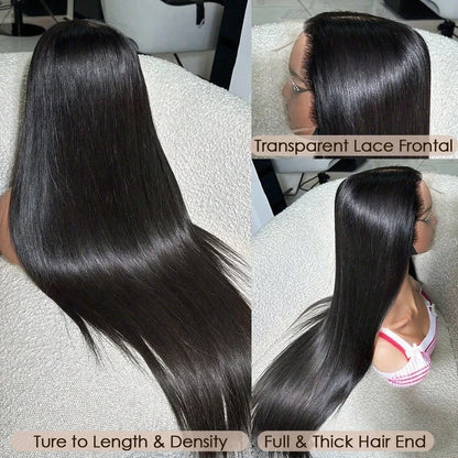 40 Inch Straight Hunan Hair Wigs 13x4 13x6 Gluless HD Transparent Lace Frontal Wigs 5x5 Straight Lace Front Human Hair Wigs
