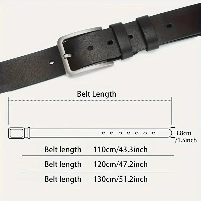 Genuine Leather for men High Quality men belts Alloy Pin Buckle Adult Luxury Brand Jeans Business Casual Waist Male Strap Brand