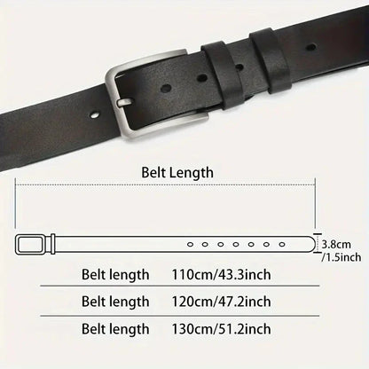 Genuine Leather for men High Quality men belts Alloy Pin Buckle Adult Luxury Brand Jeans Business Casual Waist Male Strap Brand