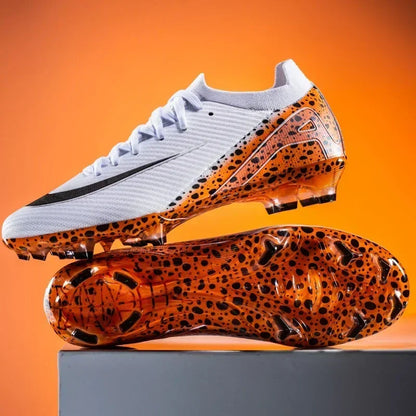 New Men Football Boots Professional Boys Soccer Shoes Ankle Sports Shoes Non-Slip TF/FG Match Sneakers Unisex Comfortable