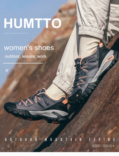 Hiking Shoes for Women Wear-resistant Outdoor Women's Sports Shoes Lace-Up Climbing Trekking Sneakers Woman 110609B