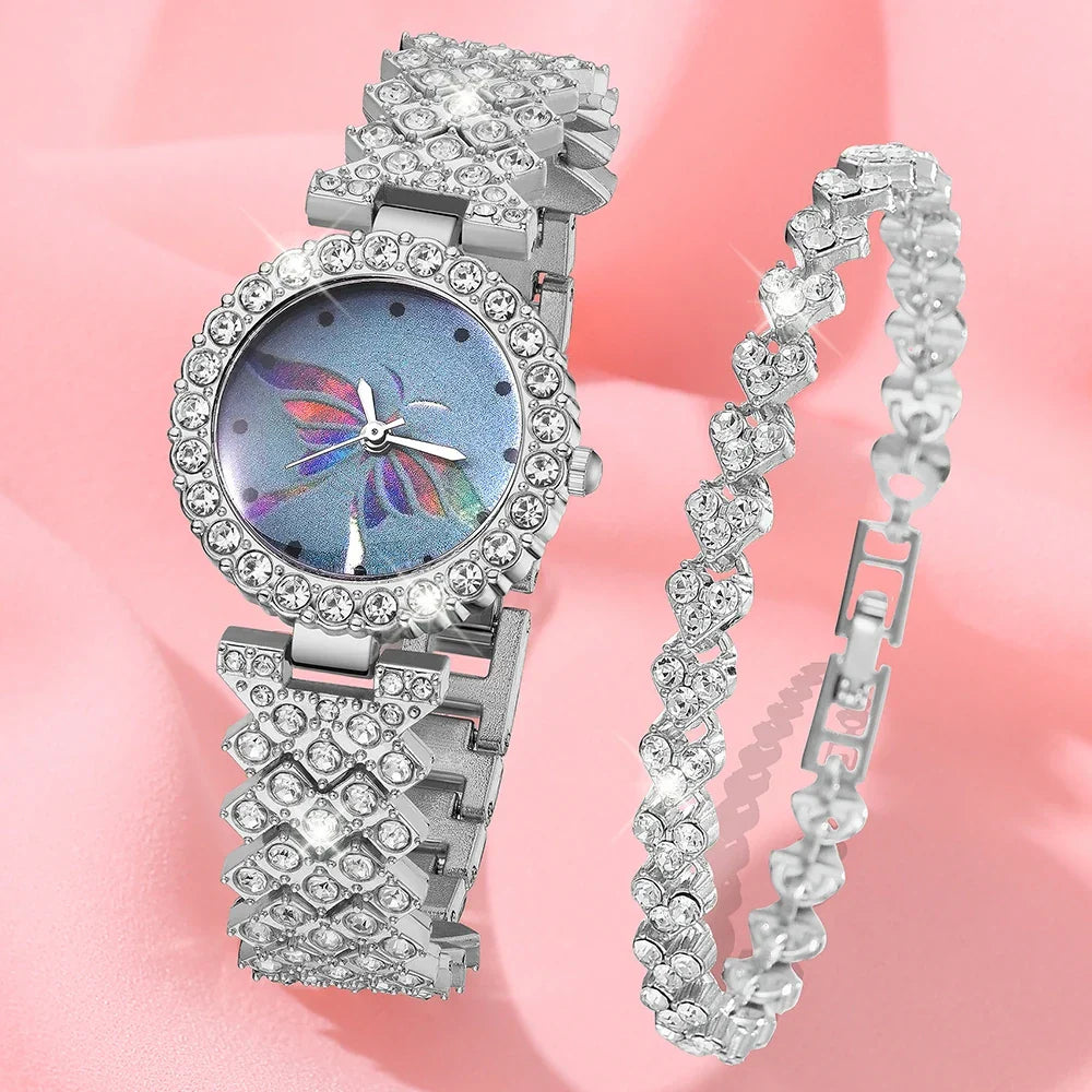 Watch For Women Watches 2023 Best Selling Products Luxury Watch Luxury Brand Reloj Mujer Watch Bracelet Set Diamond Steel Band